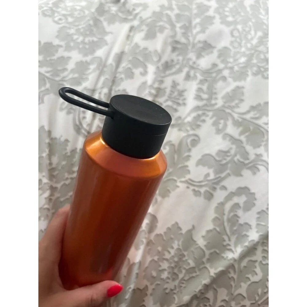 Metallic Orange Starbucks Water Bottle 24oz